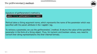 Applet tag its attributes and Passing Parameters to Applet through Param tag