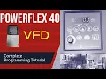 Power Flex 40 parameter setup PLC Programming