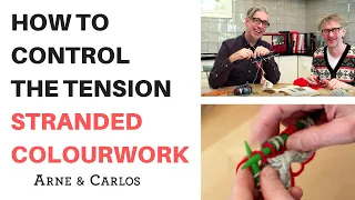 How to control the tension when you knit stranded colorwork in the Norwegian Continental way