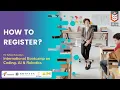 How to Register International Bootcamp on Coding AI Robotics for School Educators