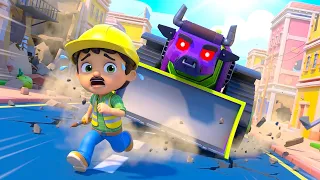Stop the BULLDOZER BULL EVIL TWIN! | Cars & Trucks Rescue Squad