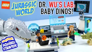 LEGO Jurassic World Dr Wu's Lab: Baby Dinosaur Breakout Speed Build Review 2020