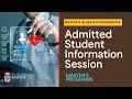 Master s in Health Informatics and AI Admitted Student Information Session July 30 2026