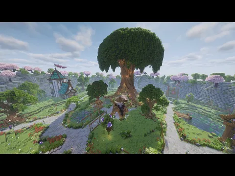Minecraft server video for Town World