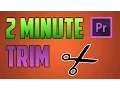 Premiere Pro CC How to Trim and Cut with Shortcuts