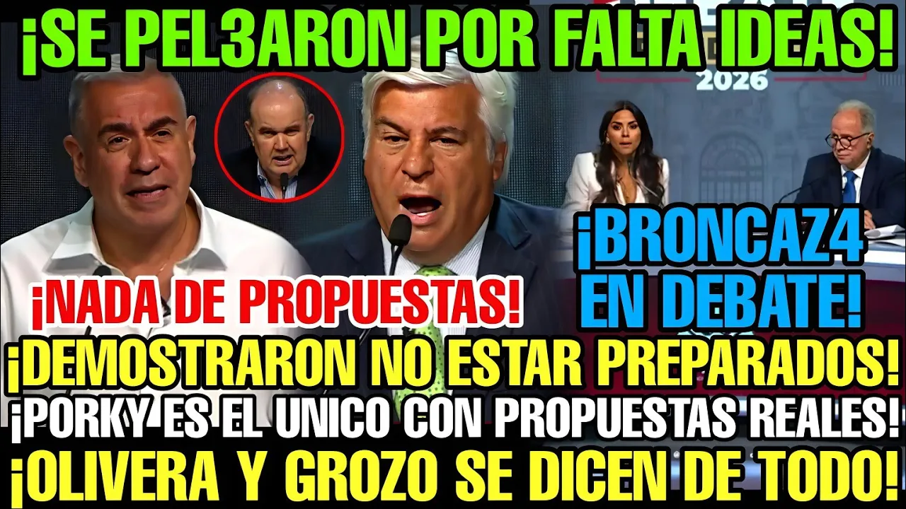 BRONCAZ4 EN JNE GROZO Y OLIVERA SE DESTRUY3N ¡PORKY FUE ES EL ÚNICO QUE DIO PROPUESTAS CLARAS!