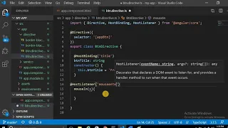 11 Custom Direactives With HostBinding And HostListner Decorator