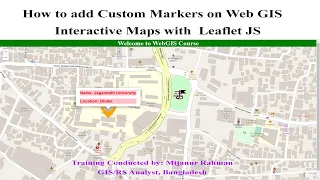 How to add Custom Markers on Web GIS Interactive Maps with Leaflet JS