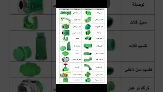 معلومة أسماء توصيلات انابيب الماء PPR  معلومة أسماء توصيلات انابيب الماء PPR
