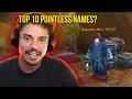 Xaryu Reacts to Pointless Top 10 Names in World of Warcraft