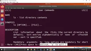 Session 16 View content of files by using more and less commands