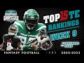 Top 15 Tight End Rankings Week 9 - 2022 Fantasy Football