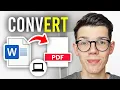 How to convert WORD to PDF Easy Steps