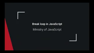 Break skip a loop in JavaScript