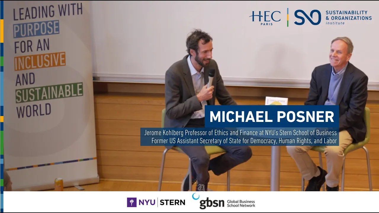 Conscience Incorporated: Conversation with Michael Posner at HEC Paris on Business & Human Rights