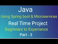 java Spring boot Real time project Part-3 spring data jpa spring C microservices core java