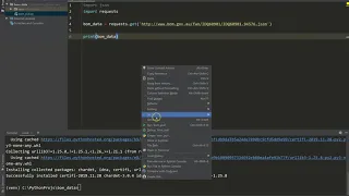 Python to pull JSON data from the web and return