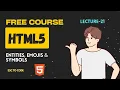 21 HTML Entities HTML Tutorial for Beginners Esc to Code