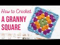 How to Crochet a Granny Square Beginner Friendly US Crochet Terms