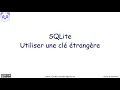 Using a foreign key with SQLite