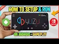 How To Setup Yuzu Emulator For Android New Nintendo Switch Emulator Gameplay