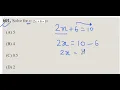 Math knowledge Practice Part 8 Topic linear equation in 1 variable