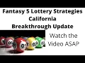Fantasy 5 Lottery Strategies California
