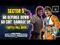 Sector 5 is a Breeze 60 Defense Down Crit Damage Up in 1 Battle FULL AUTO Easy Gungan Kills