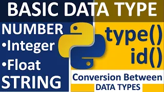 PYTHON DATA TYPE INTEGER FLOAT STRING TYPE ID CONVERSION BETWEEN NUMBER READ DESC