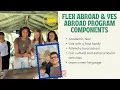 YES Abroad FLEX Abroad and NSLI-Y Program Overview