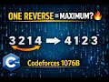 Codeforces Round 1076 Div 3 B Reverse a Permutation Greedy 800 C Explained