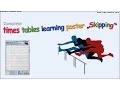 Complete times tables learning poster Skipping