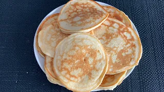 FLUFFY PANCAKES WITHOUT BAKING POWDER OR BAKING SODA. 