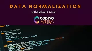 Machine Learning - Data Normalization