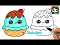 How to Draw an Ice Cream Sundae Easy Squishmallows