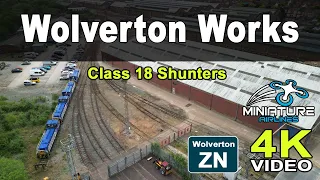 Wolverton Works Class 18 Shunters Aerial Flyover in 4K