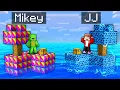Lagu Mikey RAINBOW vs JJ STORM Sea Block Survival Battle in Minecraft (Maizen)