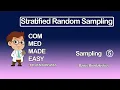 Stratified Random Sampling Sampling - 5 Basic Biostatistics CMME
