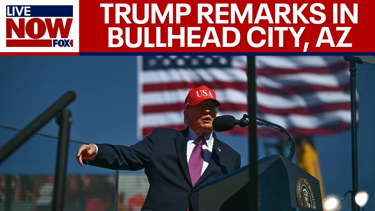 WATCH: President Trump delivers remarks in Bullhead City, AZ cover
