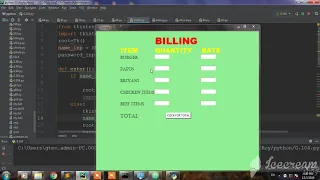 python tkinter GUI app