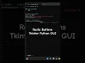 Radio Buttons Python Tkinter GUI
