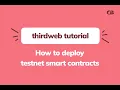 thirdweb Tutorial How to Deploy Smart Contracts on thirdweb Berachain Airdrop Update
