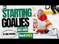 NHL Starting Goalies - Oct 14