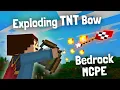 Make Explosive TNT Bow in Minecraft Bedrock MCPE Tutorial