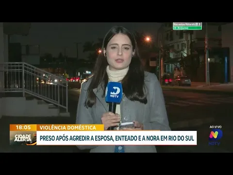 Violência doméstica: homem é preso após agredir família em Rio do Sul