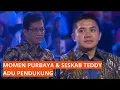 Adu Sorak-sorai Pendukung Purbaya dan Seskab Teddy di Acara Puncak Hari Guru Nasional