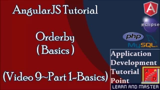 AngularJS Tutorial Basics 9- OrderBy Filter in table