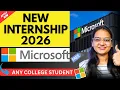 Microsoft Internship 2026 Software Engineer Intern January 2026 Complete Guide Apply now