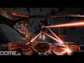 Elite Dangerous - space combat in asteroid field and escaping python