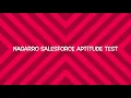 Latest Nagarro Java C Salesforce Aptitude Test